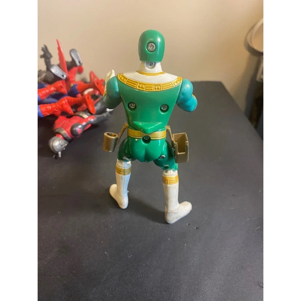 Vintage 1996 Power Rangers Zeo Green Ranger Action Figure 5 inch Saban Toy